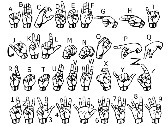 Basic Sign Language Vocabulary Every Senior Should Knowabc chartCopyright Lifeprint.com.  The Gallaudet font is copyright (c) 1991 by David Rakowski. All Rights Reserved. Used with permission.