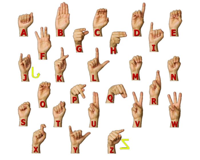 American Sign Language (ASL) FingerspellingCopyright Lifeprint.com. Basic Sign Language Vocabulary Every Senior Should Know