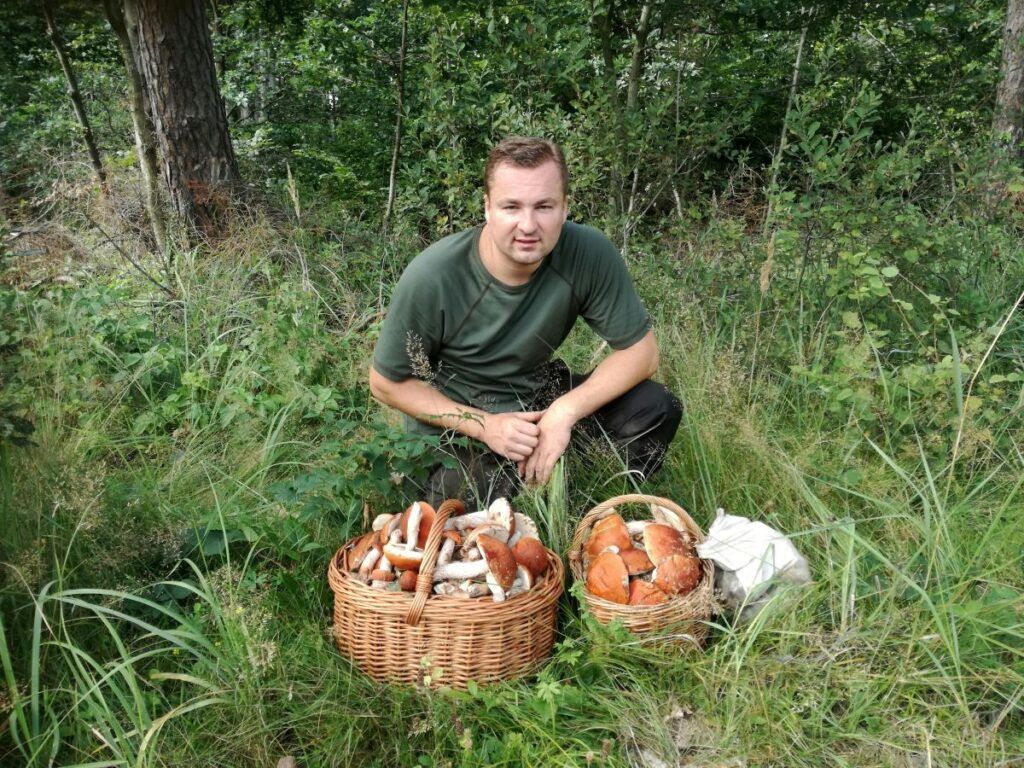 FORAGINGPhoto by Viliam Kudelka: https://www.pexels.com/photo/man-foraging-wild-mushrooms-in-forest-31551354/