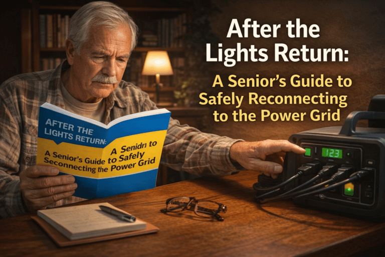 After the Lights Return: A Senior’s Guide to Safely Reconnecting to the Power Grid