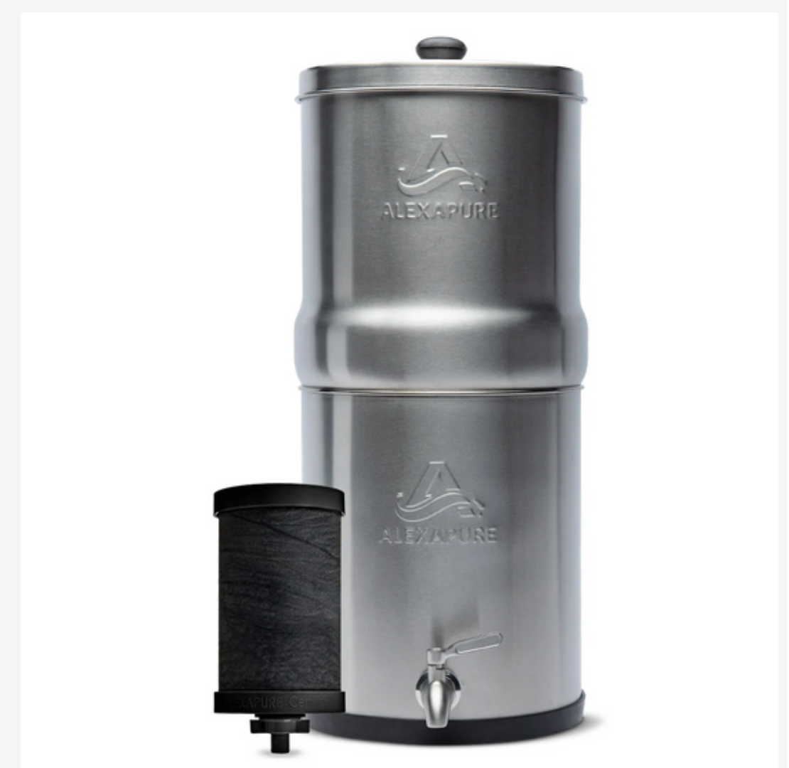 Alexapure Pro | Gravity-Fed Water Filtration System from Be Prepared
