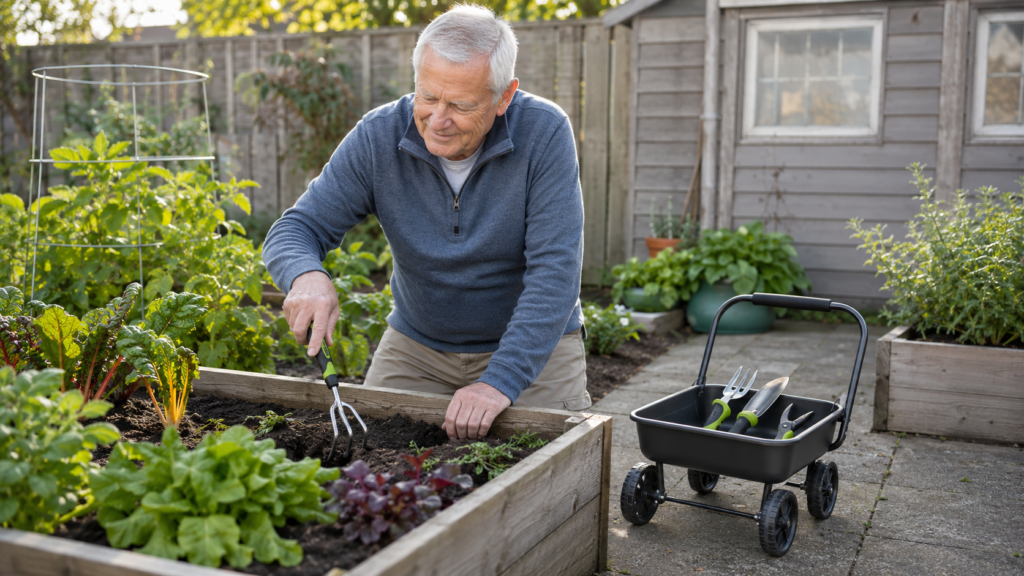 Choosing Lightweight Garden Equipment for Seniors: Less Weight, Less Strain. Lightweight hand cultivator.